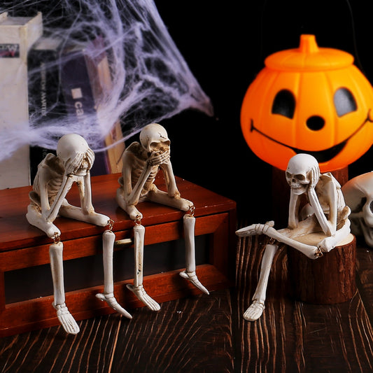 SkullFlame™ Halloween Fireplace Decor